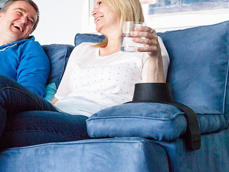 Couch Coaster - Weighted Drink Holder For Couch or Chair Armrest - Rest Drinks On armrest of couch
