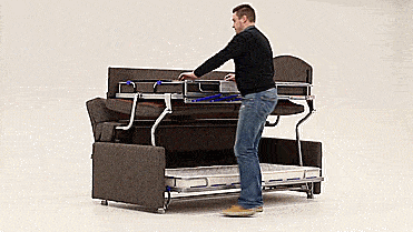 Sofa That Turns Into Bunk Beds - Elevated Bunk Bed Sofa Sleeper By Luonto Furniture
