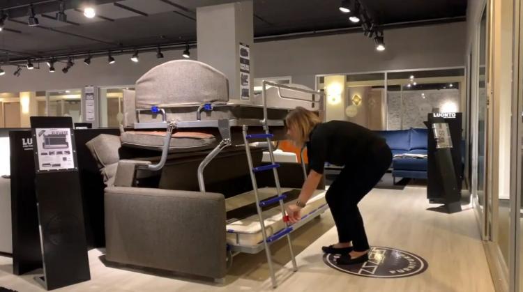 Sofa That Turns Into Bunk Beds - Elevated Bunk Bed Sofa Sleeper By Luonto Furniture