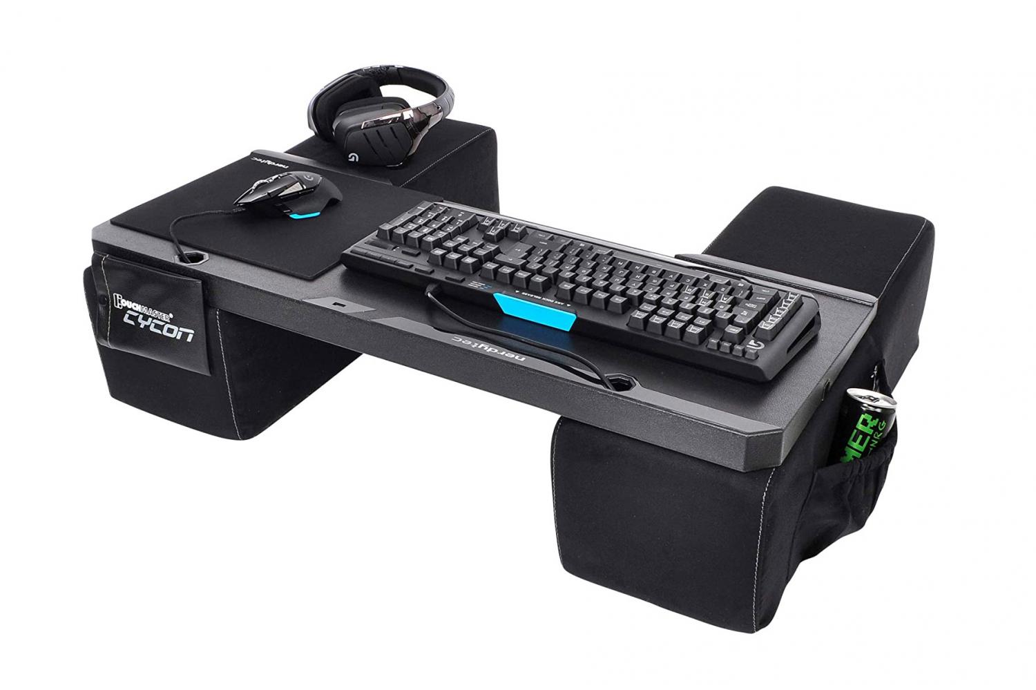 Couchmaster Is a Lap Desk That Creates a Workstation Right On Your Couch - Couch desk with cushion armrests