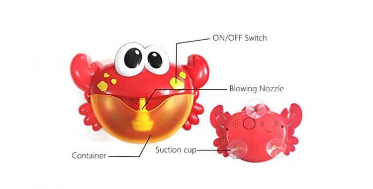 Crab Bubble Machine Bath Toy - Bubble wall crab bubble machine bathtub kids toy