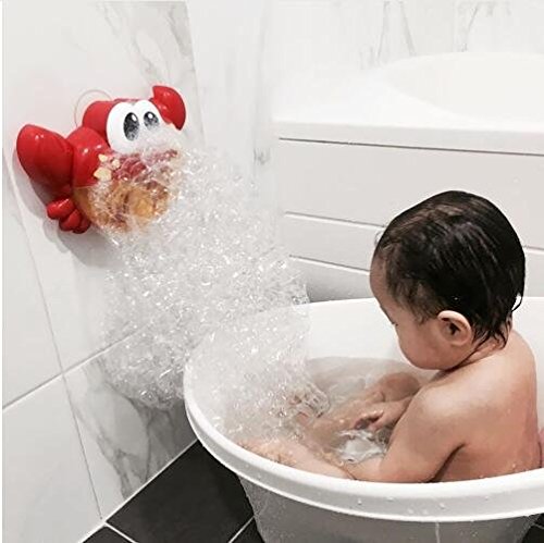 Crab Bubble Machine Bath Toy - Bubble wall crab bubble machine bathtub kids toy