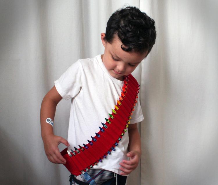 Kids Crayon Bandolier Crayon Holster Band
