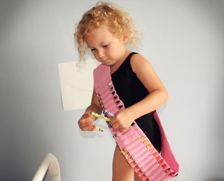 Kids Crayon Bandolier Crayon Holster Band