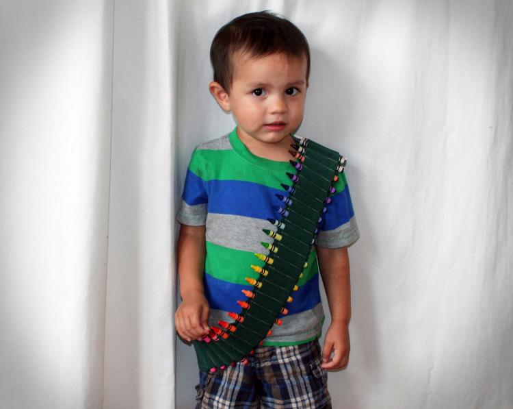 Kids Crayon Bandolier Crayon Holster Band