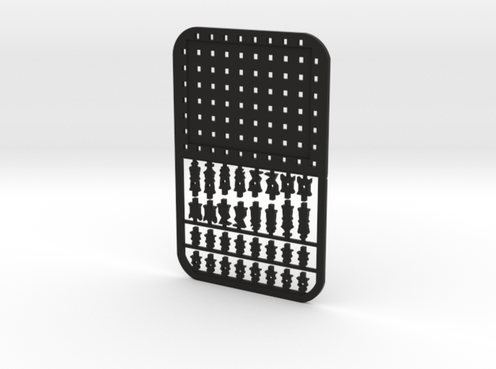 Credit Card Sized Mini Chess Set - Tiny travel chess set fits into wallet