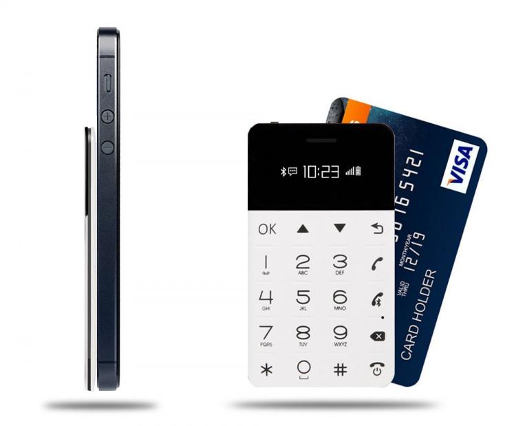 Credit Card Sized Phone Fits In Your Wallet - Emergency wallet phone
