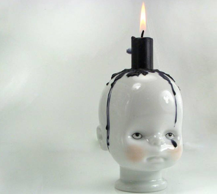 Little Joseph - Creepy Doll Head Candle Holder