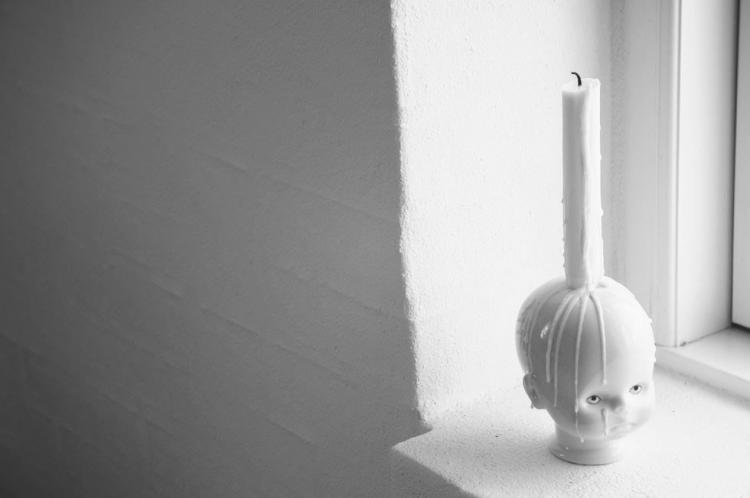 Little Joseph - Creepy Doll Head Candle Holder