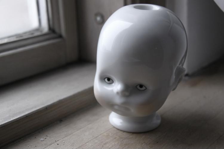 Little Joseph - Creepy Doll Head Candle Holder
