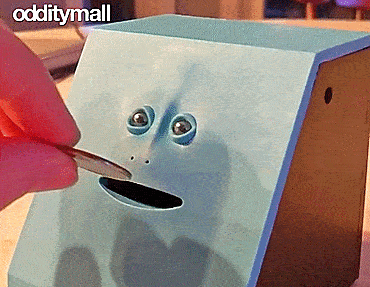 Face Bank Creepy Chewing Coin Bank That Eats Your Coins - Creepy Face Piggy Bank