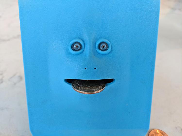 Face Bank Creepy Chewing Coin Bank That Eats Your Coins - Creepy Face Piggy Bank