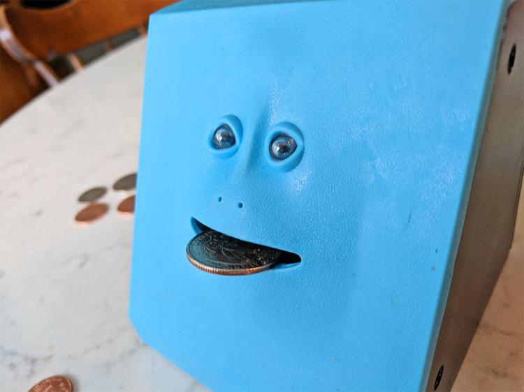 Face Bank Creepy Chewing Coin Bank That Eats Your Coins - Creepy Face Piggy Bank