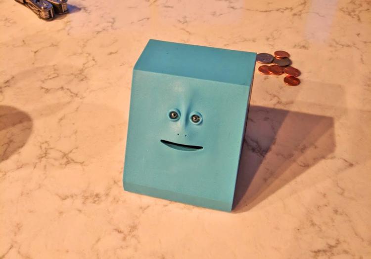 Face Bank Creepy Chewing Coin Bank That Eats Your Coins - Creepy Face Piggy Bank