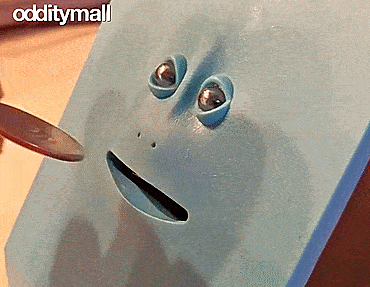 Face Bank Creepy Chewing Coin Bank That Eats Your Coins - Creepy Face Piggy Bank