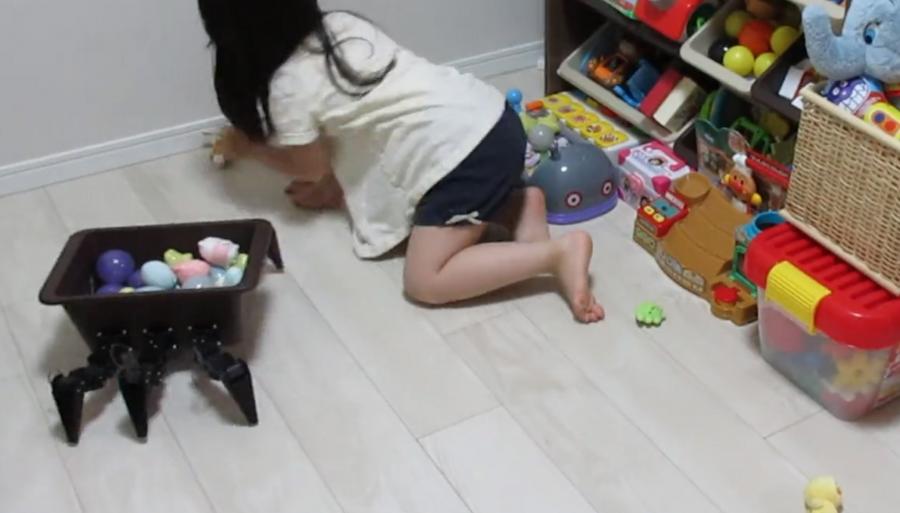 Spider Shaped Robotic Toy Box To Help Clean Up Toys