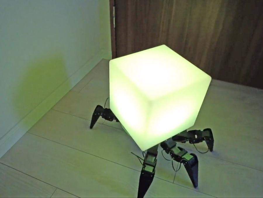 Creepy Spider Night Light Robot That Crawls Around Your House At Night