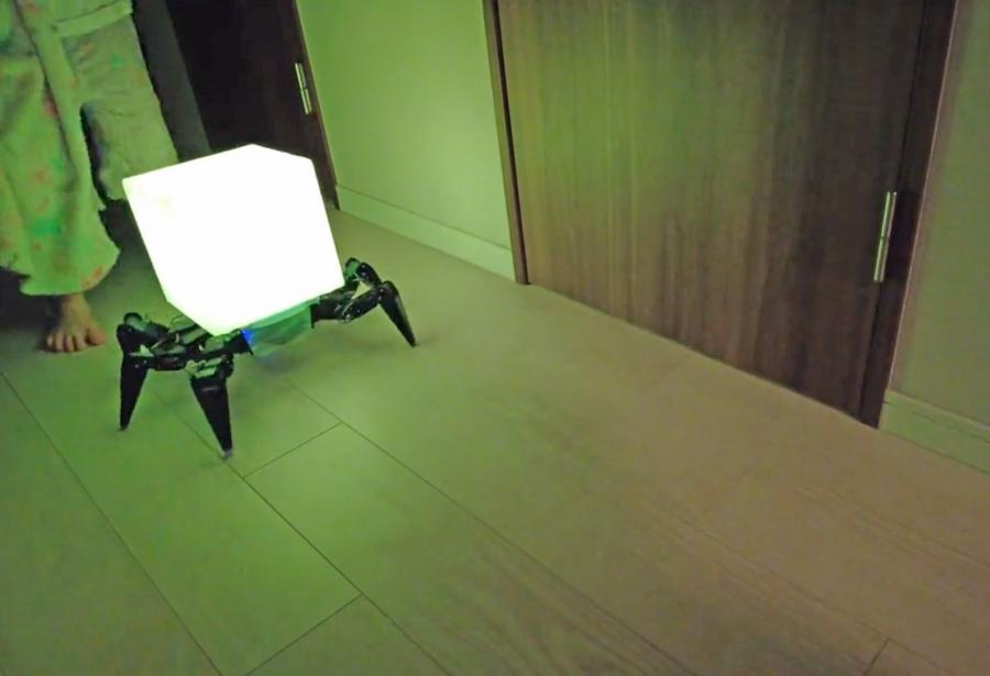 Creepy Spider Night Light Robot That Crawls Around Your House At Night