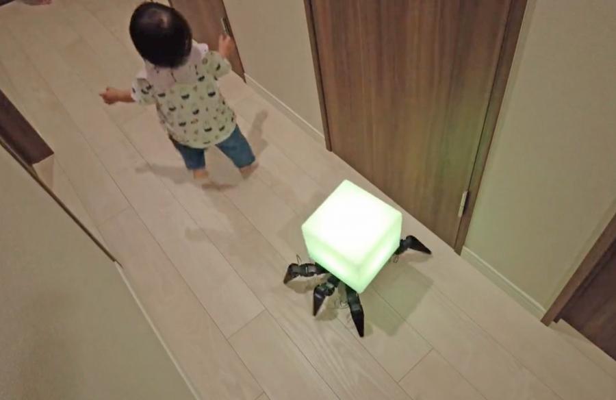 Creepy Spider Night Light Robot That Crawls Around Your House At Night
