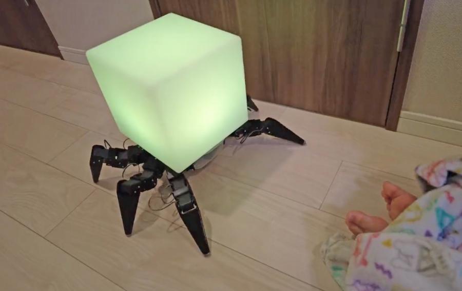 Creepy Spider Night Light Robot That Crawls Around Your House At Night