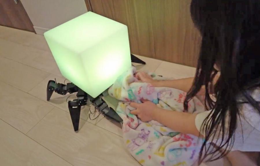 Creepy Spider Night Light Robot That Crawls Around Your House At Night