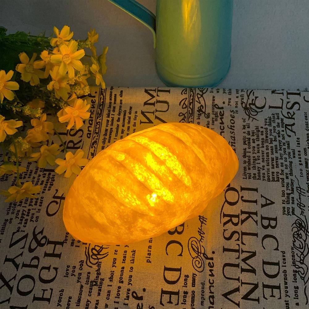 Realistic Crescent Roll Lamp - Battery Powered Dinner Roll Night-Light