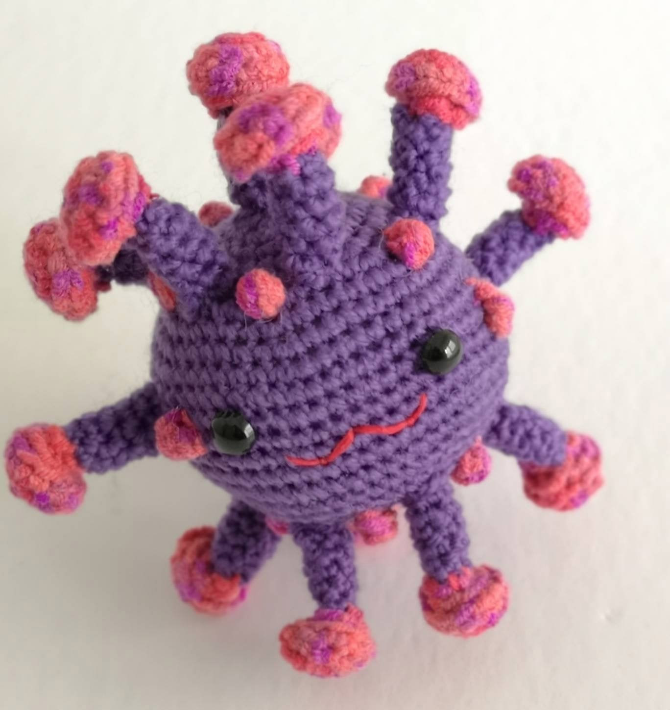 Crochet Coronavirus - Cute Funny Crochet Virus Free Pattern