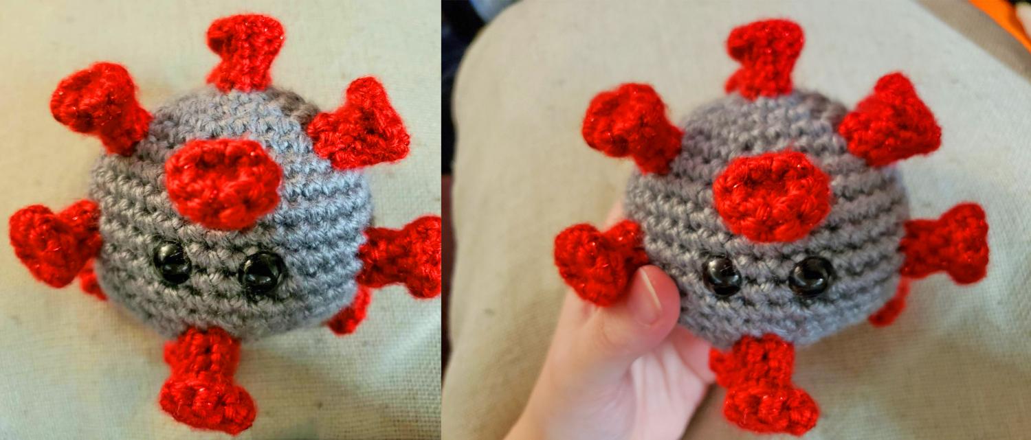 Crochet Coronavirus - Cute Funny Crochet Virus Free Pattern