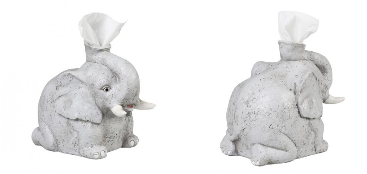 Resin Elephant Trunk Tissue Box Cover