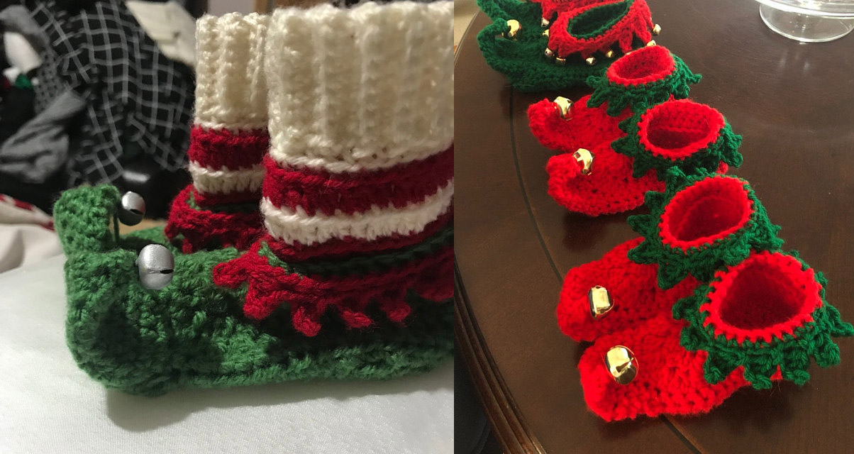 Crochet Elf Slippers - Pattern to crochet your own DIY crochet elf slippers