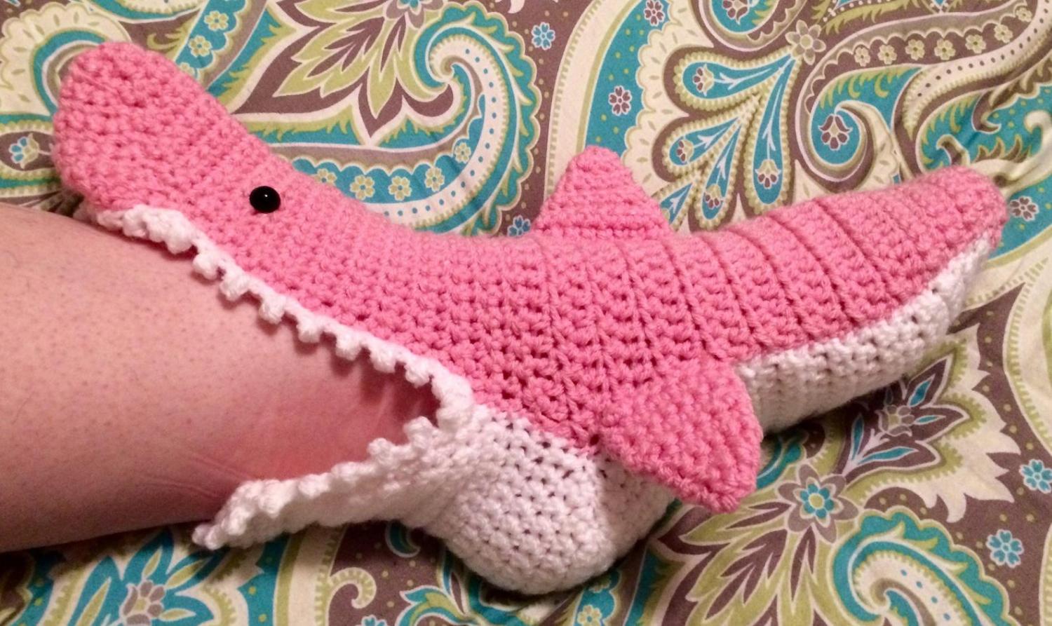Crochet Shark Bite Slippers - Shark attach slippers