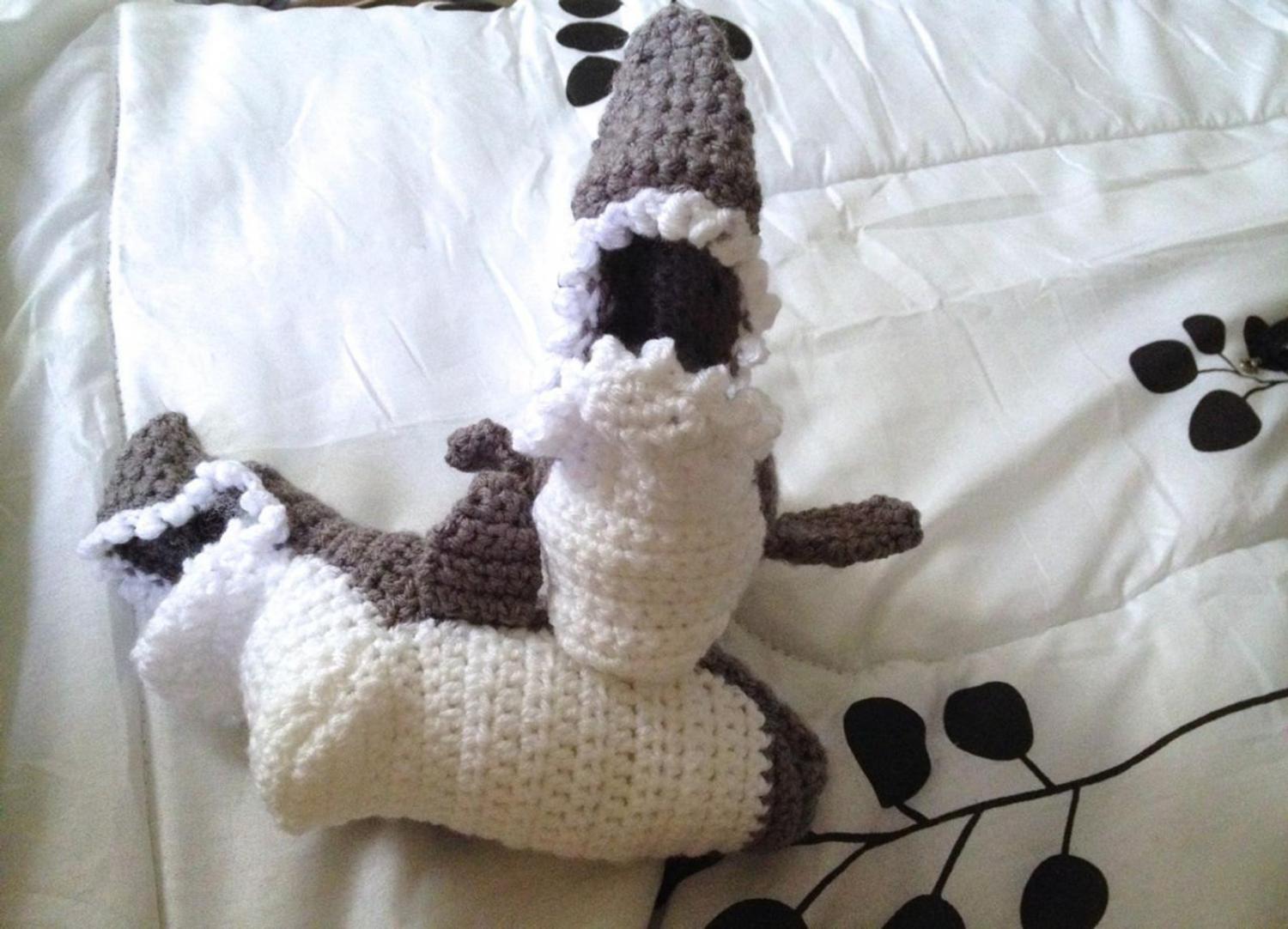 Crochet Shark Bite Slippers - Shark attach slippers
