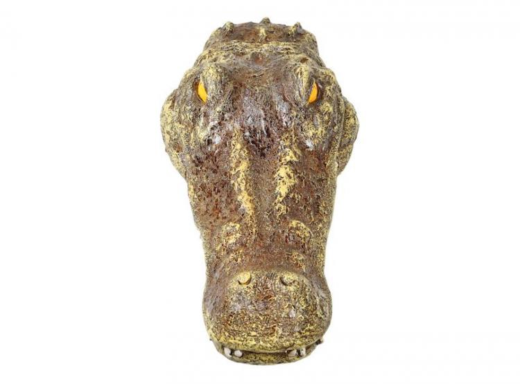 Crocodile Head Pool Float - Scary prank alligator floating pool toy - Crocodile pool/pond decoration