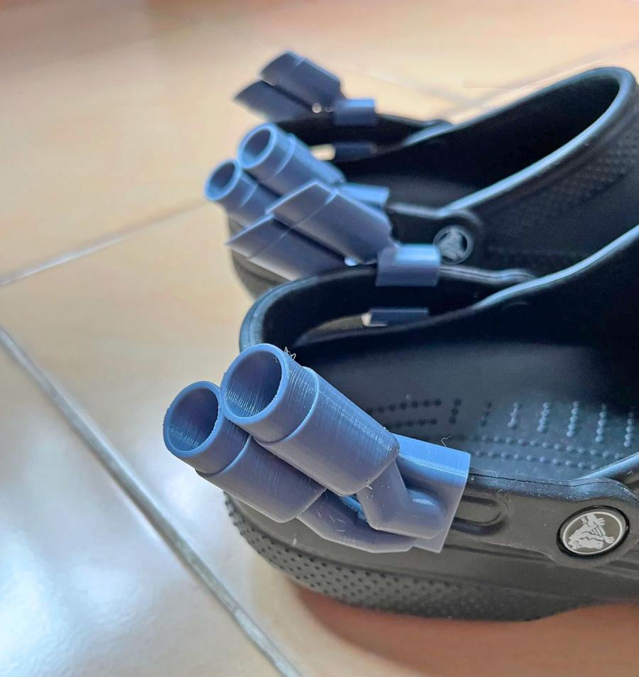 Funny Crocs Muffler Exhaust Attachment