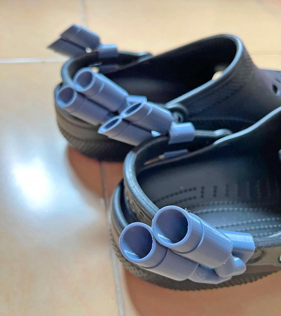 Funny Crocs Muffler Exhaust Attachment