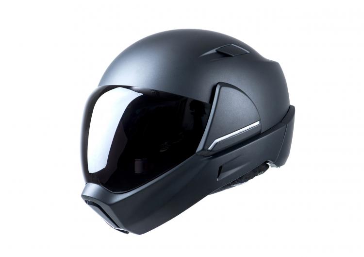 Cross Helmet Smart Motorcycle Helmet With Built-in Rear-View Camera - Heads-up-display helmet