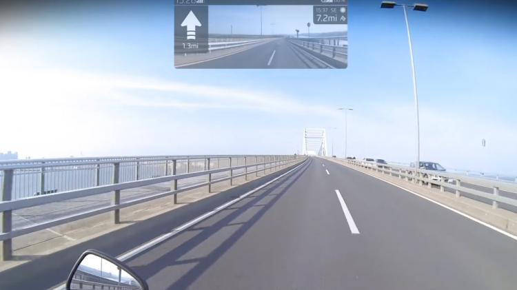 Cross Helmet Smart Motorcycle Helmet With Built-in Rear-View Camera - Heads-up-display helmet