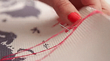 Cross Stitch Map - Cross-stitch travel map - Record your travels on a map with thread and needle