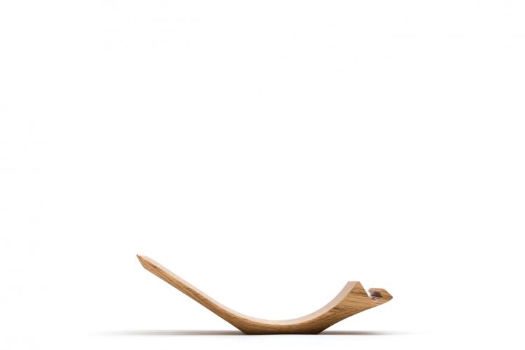 Classy Curved Wooden iPad Stand With 3 Different Viewing Angles
