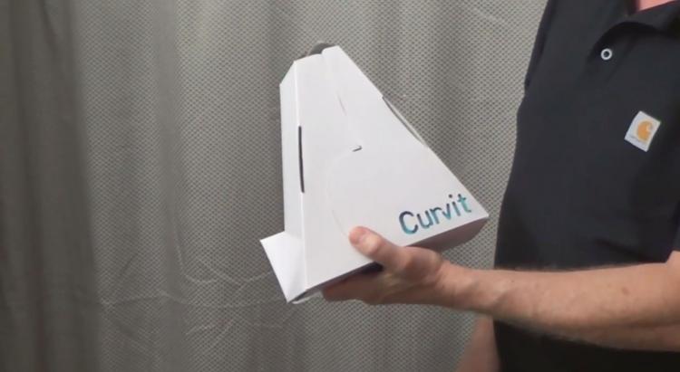 Curvit Curved Shower Curtain - Shower curtain space extender