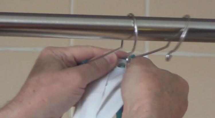 Curvit Curved Shower Curtain - Shower curtain space extender