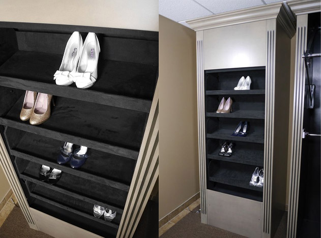 Custom Electric Auto-Rotating Shoe Racks For Your Closet - Motor-driven rotating carousel conveyor shoe rack