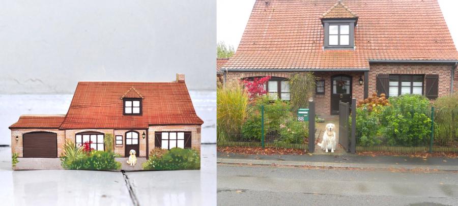 Custom Wooden Replica Of Your Home