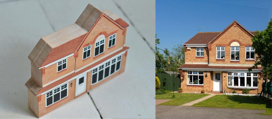 Custom Wooden Replica Of Your Home