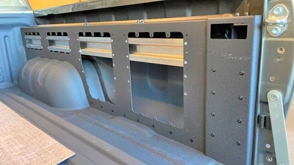 Custom pullout taillight storage drawers for drinks and guns