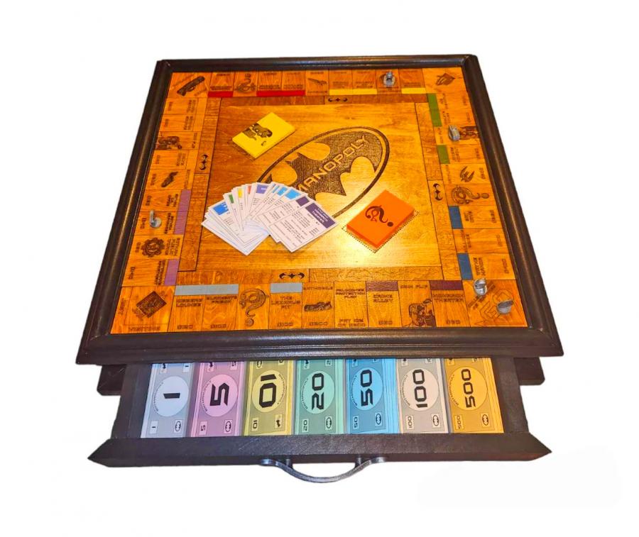 Custom Wooden Monopoly Table