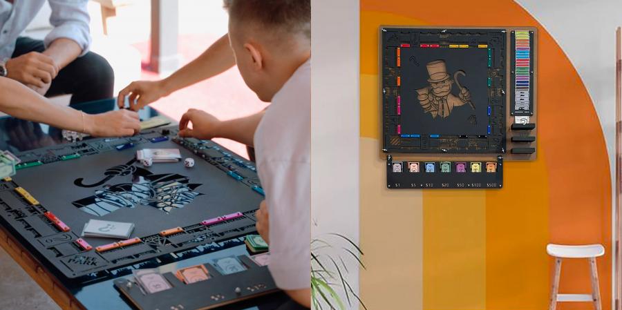 Custom Wooden Monopoly Table