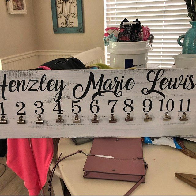 Customized K-12 Picture Holder - K-12 picture board with picture clips