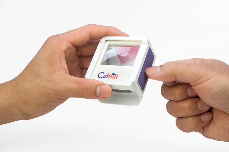 Cut Hut 4 Nails - Nail Clippings Box Contains Your Nails From Flying Around - Magnifying Glass - Lighted nail cutter - nail file and nail buffer