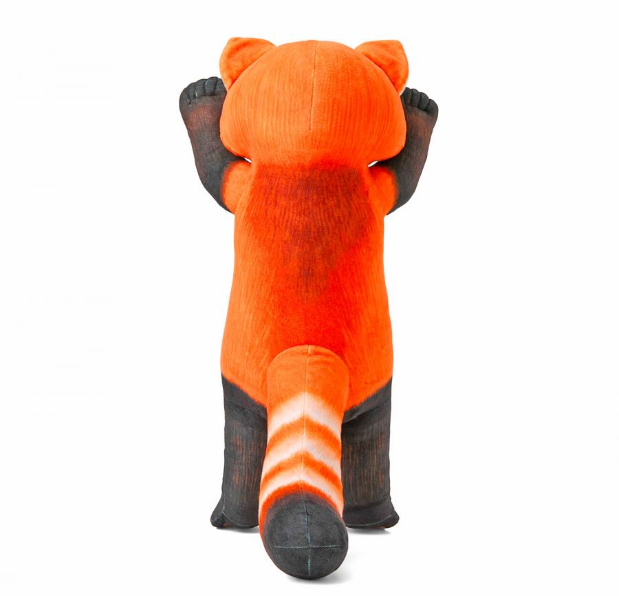 Cute Pouncing Red Panda Pillow